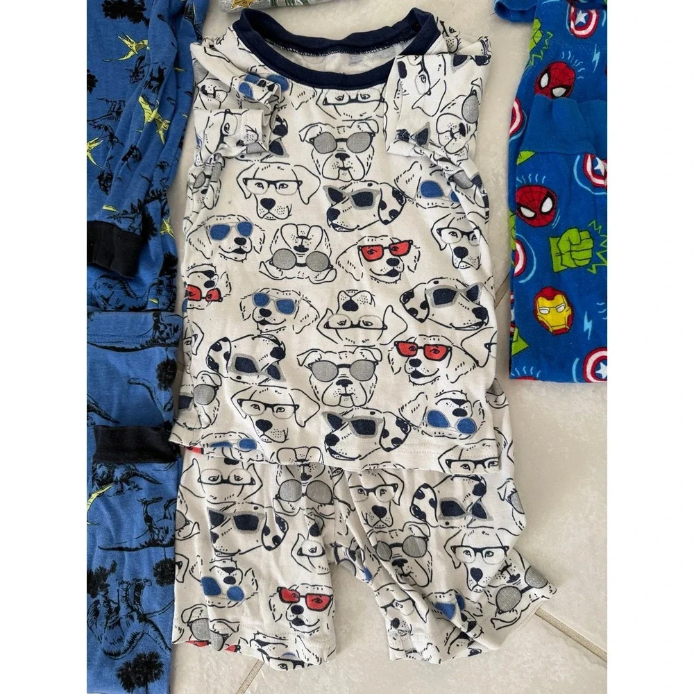 4T Marvel Avengers LS Set & 4 sets Carter Boys Long/Short Sleeve Bottoms Pajamas